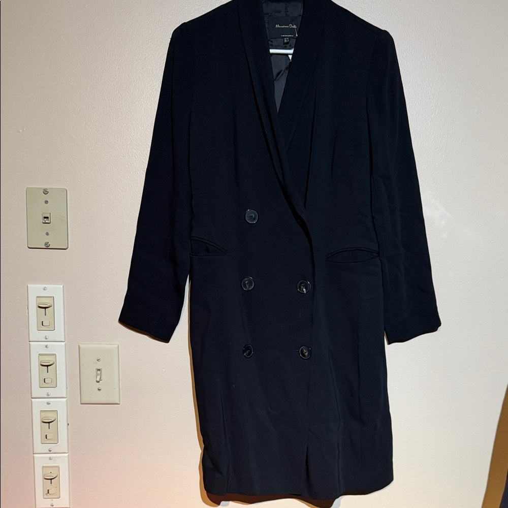 Massimo Dutti Elegant Black Suit dress Jacket